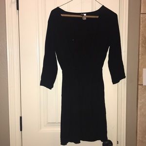 H&M black short dress size 4